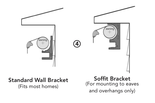 Choose the style of Mounting Brackets for your type of installation